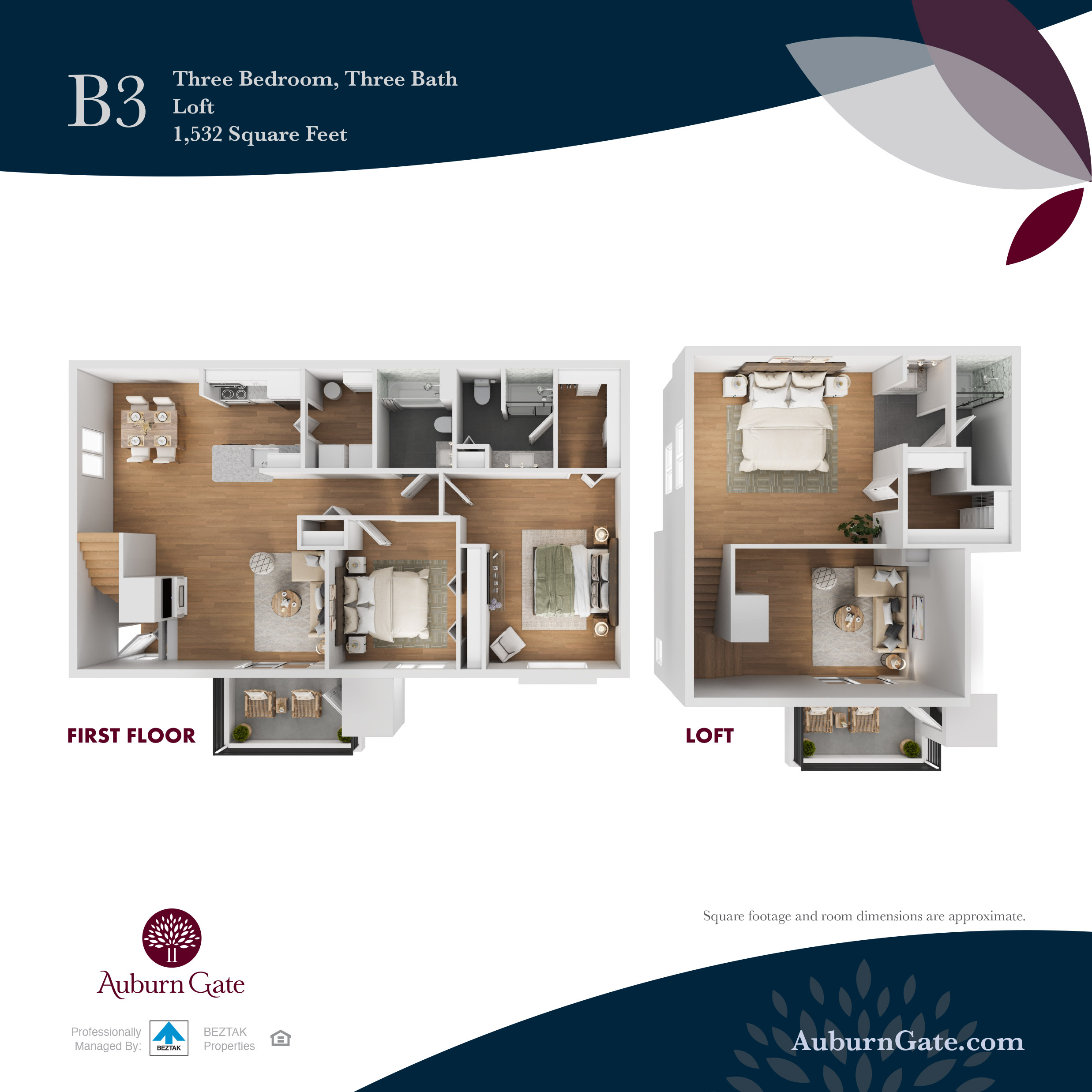 B3 Enhanced floor plan